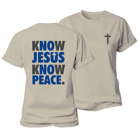 Women's Know Jesus Know Peace Cotton T-Shirt